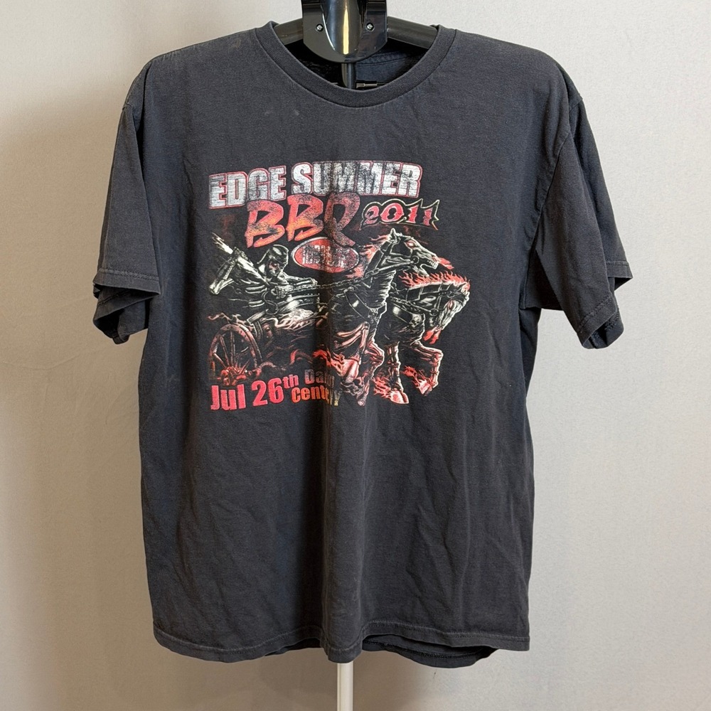 Edge Summer BBQ 2011 Shirt Mens ApxLarge Disturbed Godsmack Megadeth Concert Tee